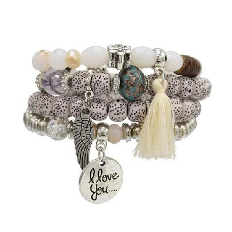 هدية الهالوين 2ins سوار بيستي للزوجين مطرز بالخرز الغريب على الطراز العرقي إكسسوارات للنساء والرجال