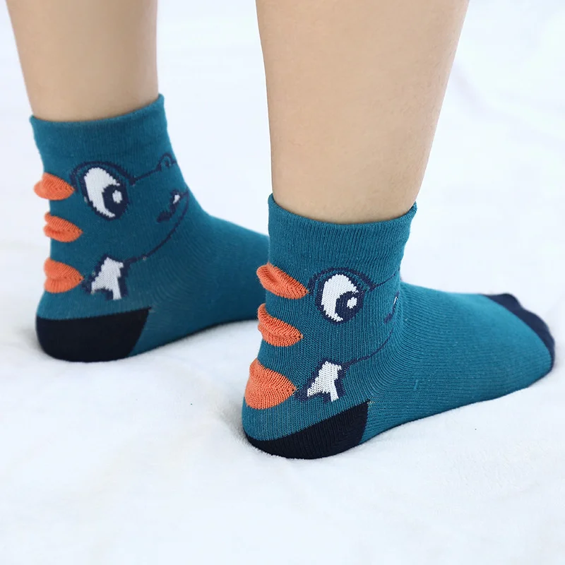 1 Pair Children's Socks Thick Terry Slipper Baby Girls Boys Accessories Kids Toddlers Gift Clothes Stuff Winter Dinosaur Space