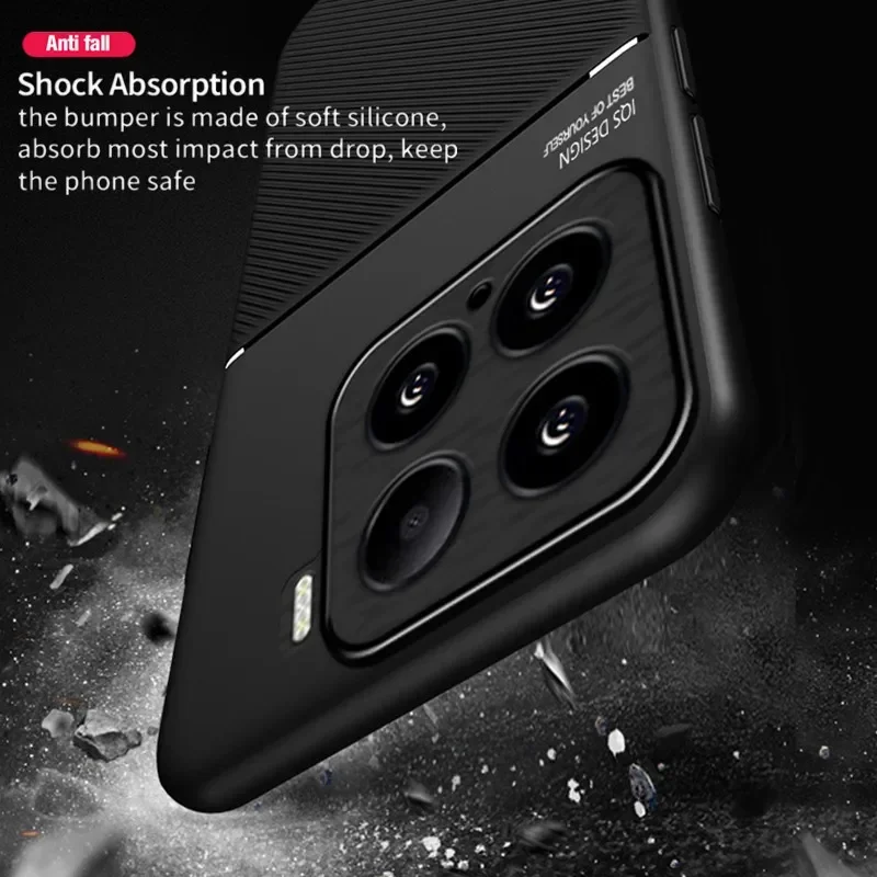 Robusta custodia protettiva antiscivolo per Xiaomi Mi 15T Pro 15 5G Cover per auto supporto di aspirazione magnetica Shell Coque Fundas