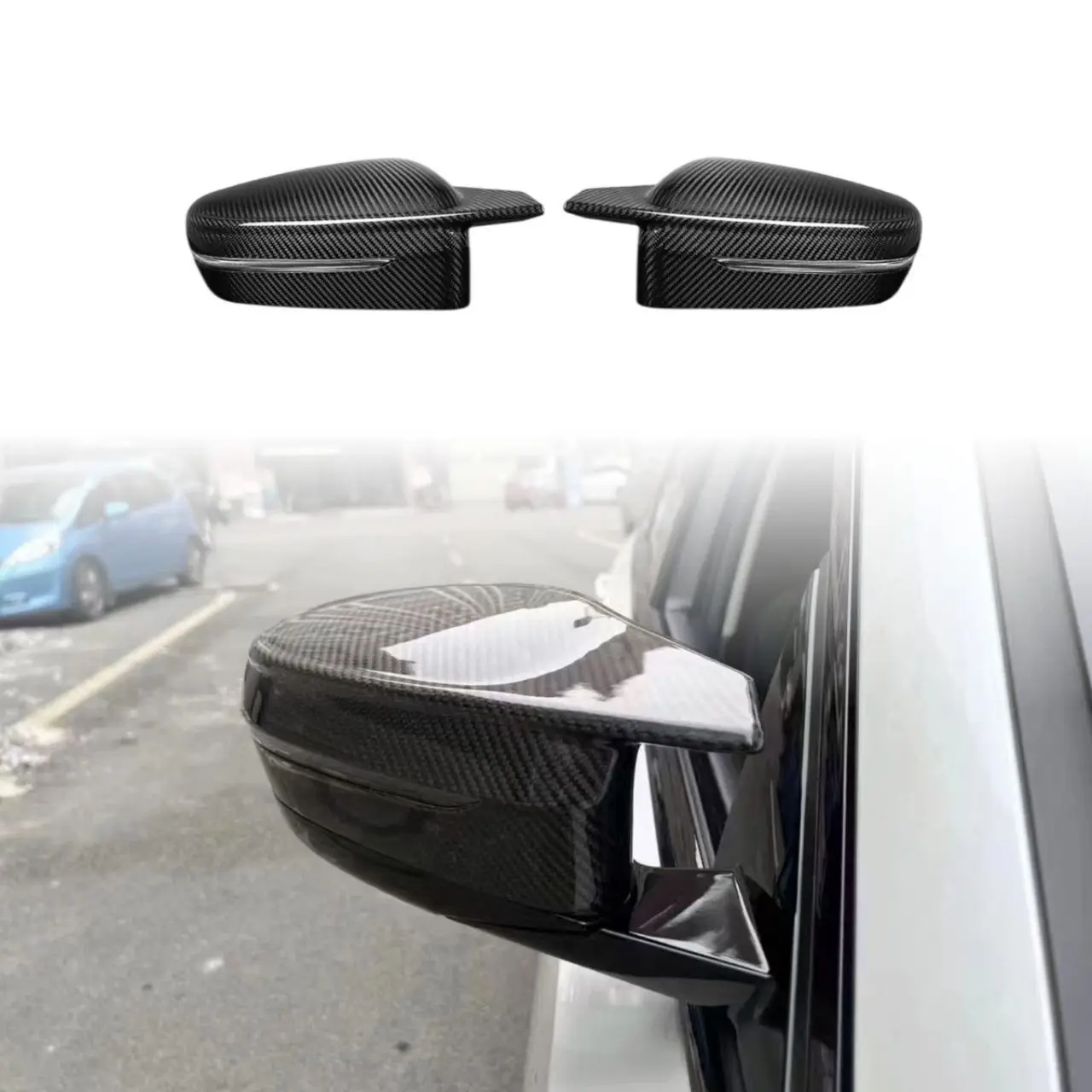 Suitable for 2022+ BMW 8 Series 840i G14 G15 G16 upgraded dry carbon fiber rearview mirror housings