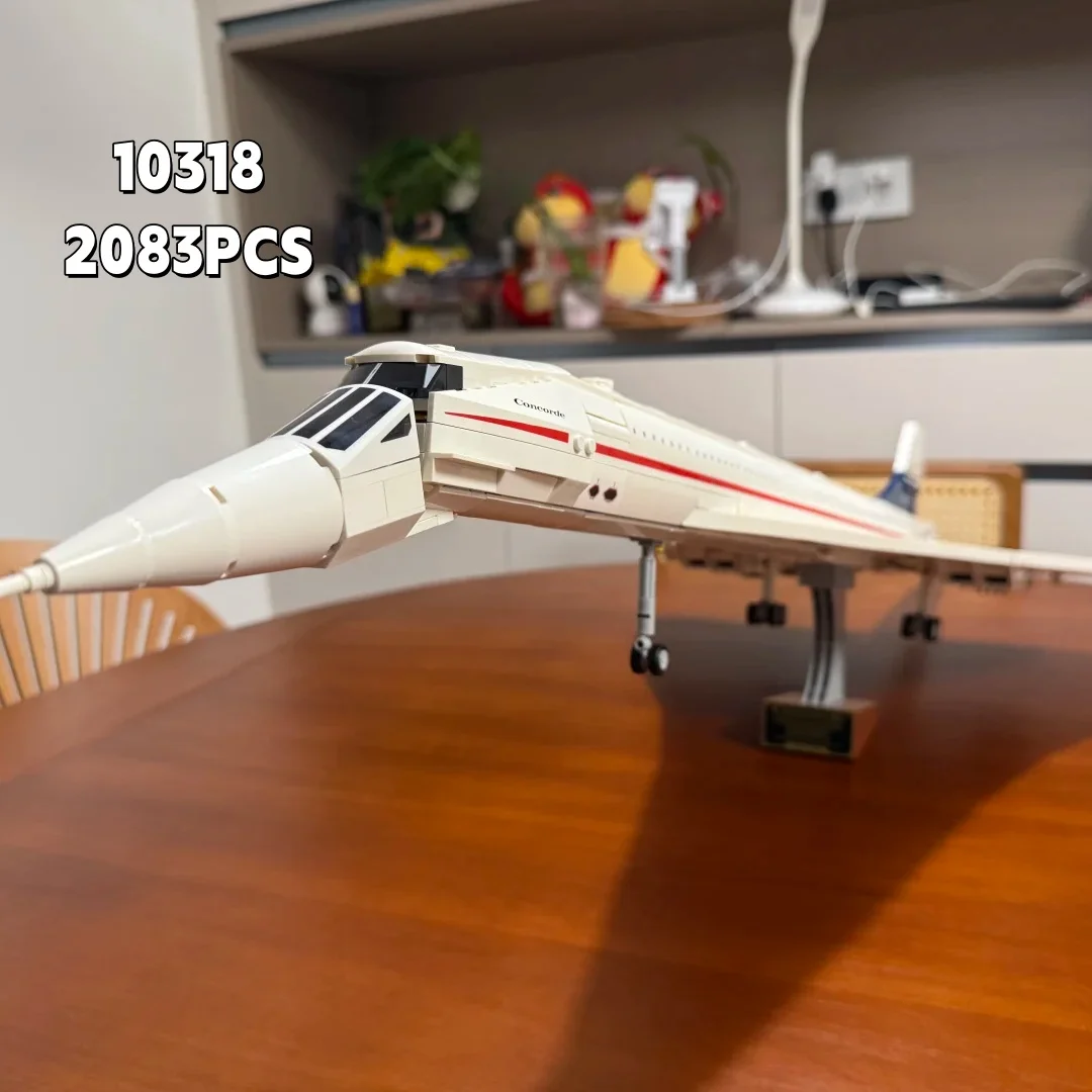 2026New Moc 2083PCS Airbus Concorde Building Kit first supersonic Airliner Aviation Space Shuttle Blocks Brick Toys  Gifts