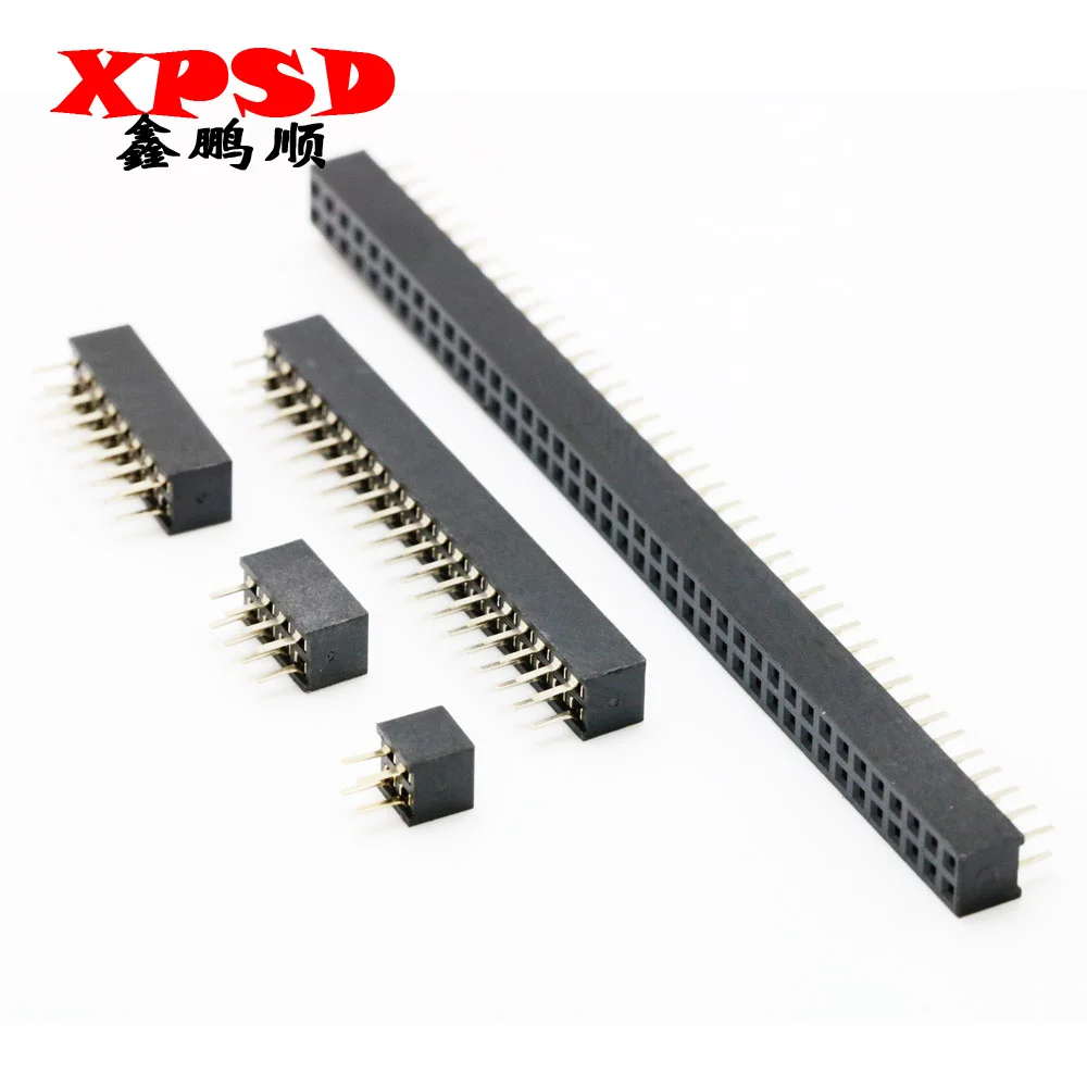 5PCS Pitch 2.0mm 2*2/3/4/5/6/7/8/9/10/11/12/13/14/15/20/25/40p Pin Double Row Pin Female Header Socket Connector