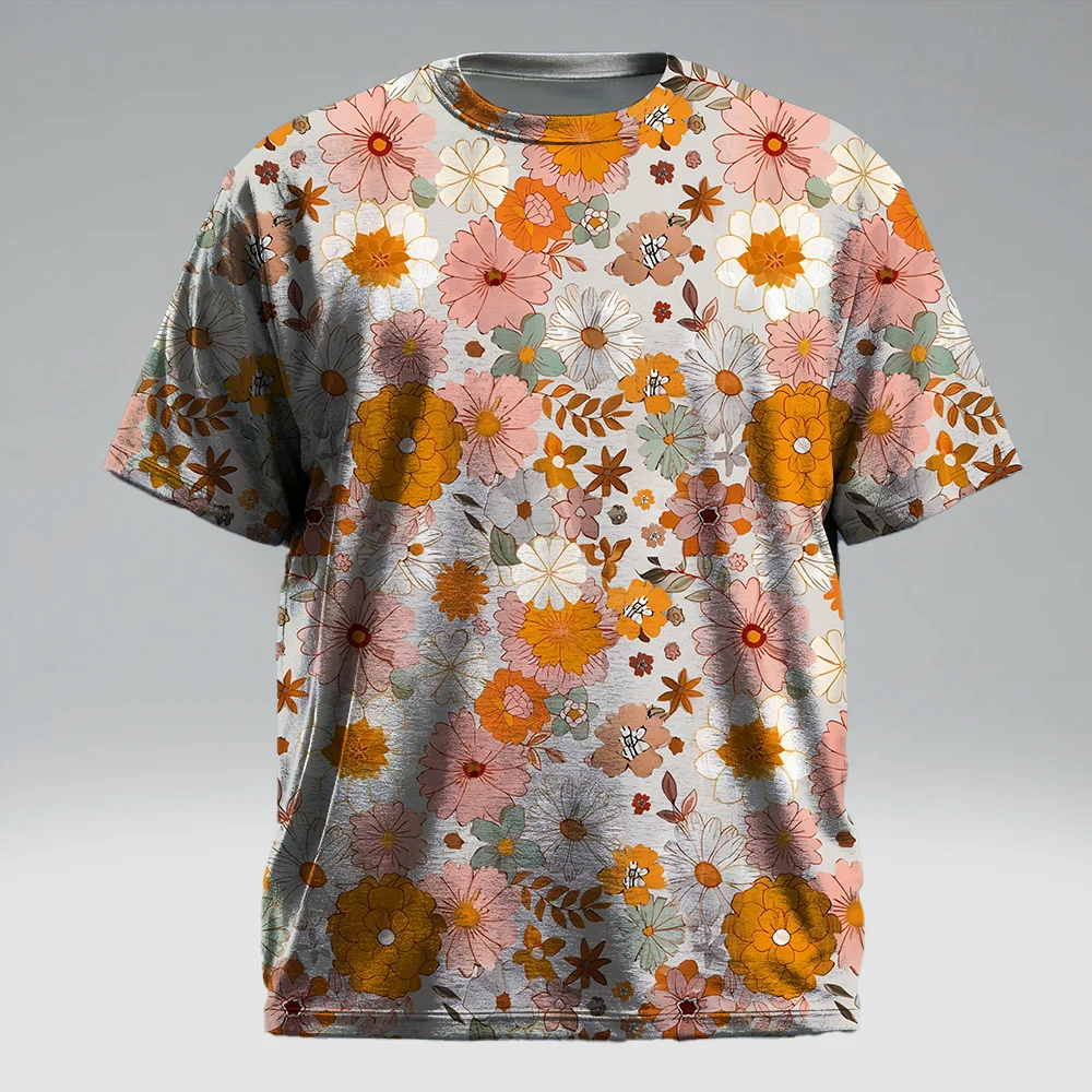 

S-9xl plus size Men's - Visual Short Sleeve T-Shirt: Modern Bold - Durable Material, Subtle Neon Gradients, Breathable,