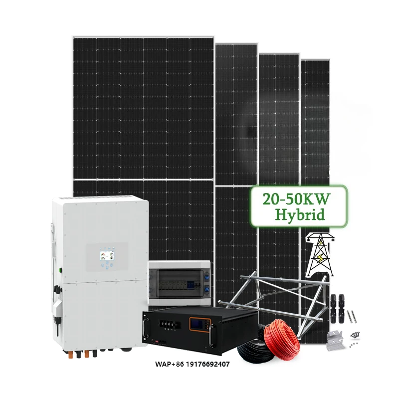 Hot Sale 10kw Home Complete Solar Panel System Kit 10kw 20kw 30kw 50kw Home Hybrid Solar System