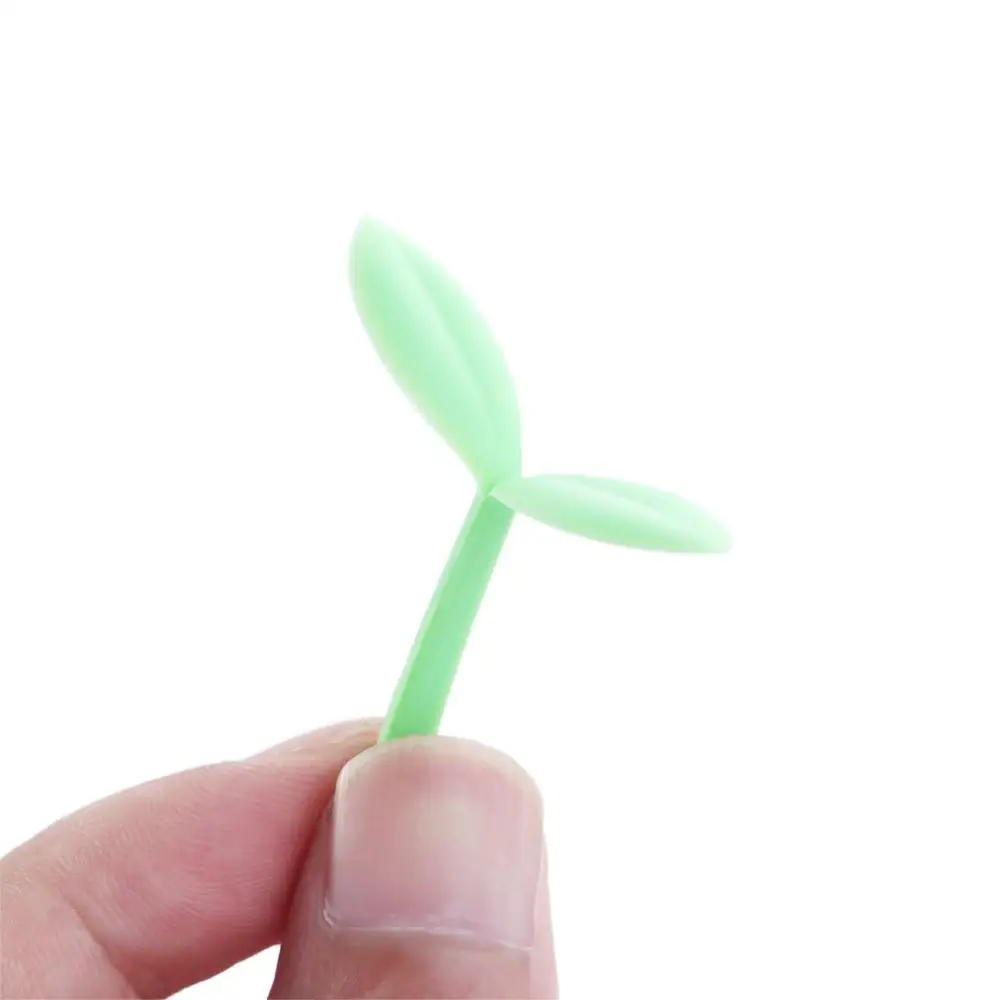 Student Gifts Stationery Silicone Reading Creative Little Grass Bud Little Leaves Bookmark Sprout Bookmark Grass Buds Bookmark