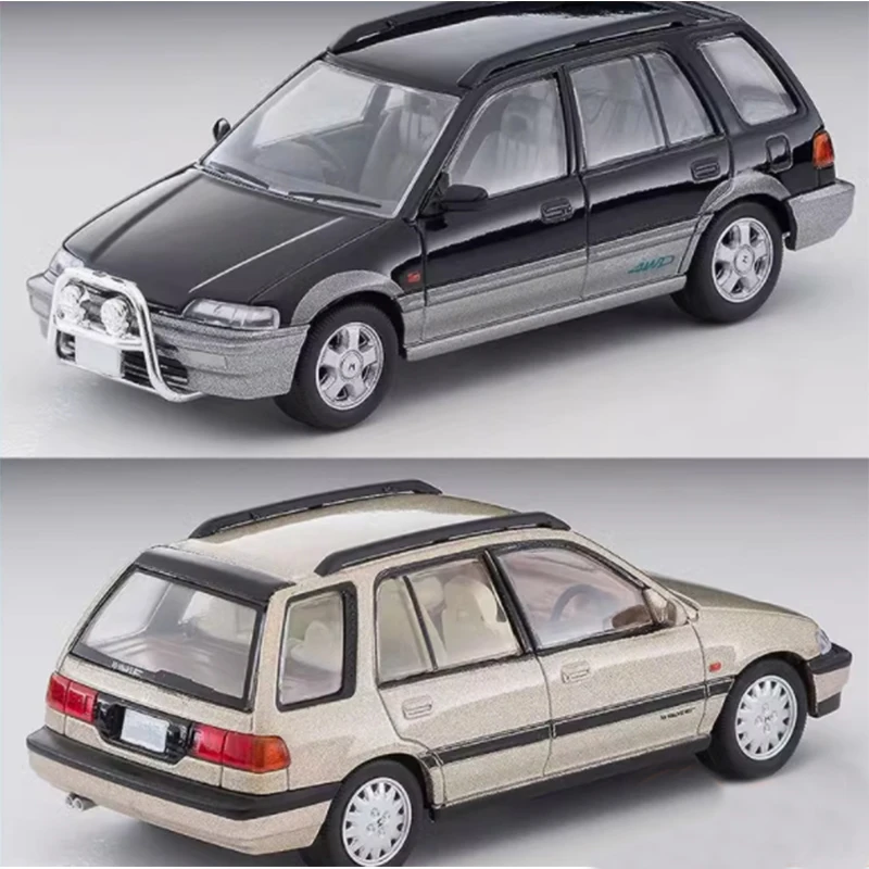 

1:64 Scale TLV-N293ab Civic Shuttle Beagle TLV-N297a Shuttle 56i 1987 Simulation Alloy Car Model Display Collectible Gift