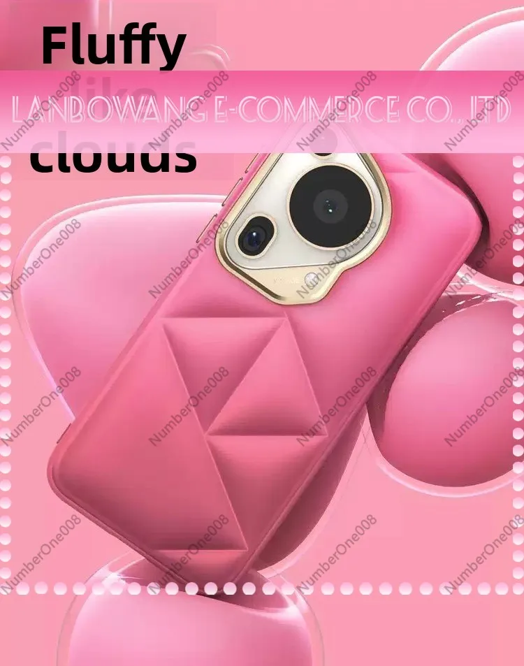 Original For Huawei Pura 80 Ultra Cloud Vegan Leather Protective Case For Huawei Pura Ultra Simple three-dimensional Phone Case