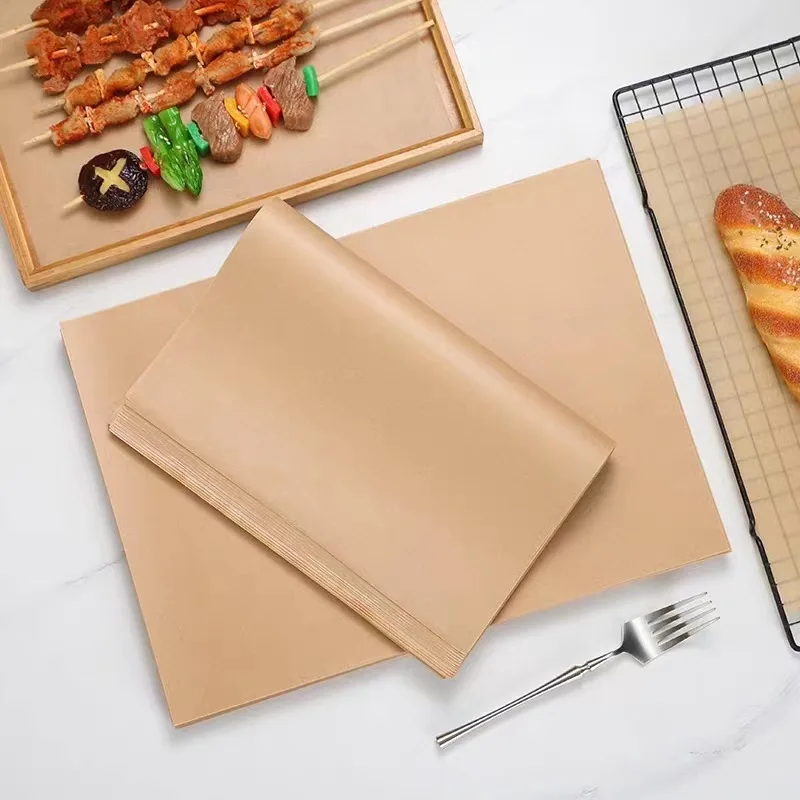 100-300PCS Parchment Paper Baking Sheets,Precut Non-Stick Parchment Paper for Baking,Grilling, Frying and Steaming - Unbleached