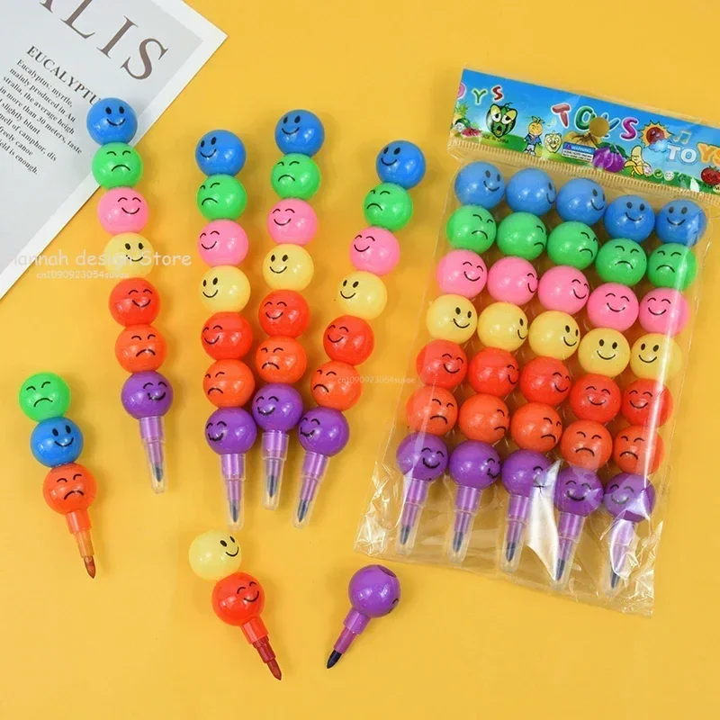 Lollipop Building Block Crayon Pencil Graffiti Pen Children Birthday Party Favors Student Back To School Christmas Gifts