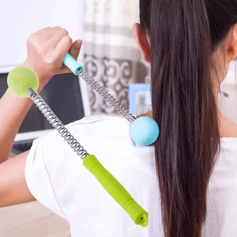 

Manual Massage Hammer Stick Ball Body Massager Spring Elastic Knock Shoulder Arm Leg Hip Waist Whole Massage Tool