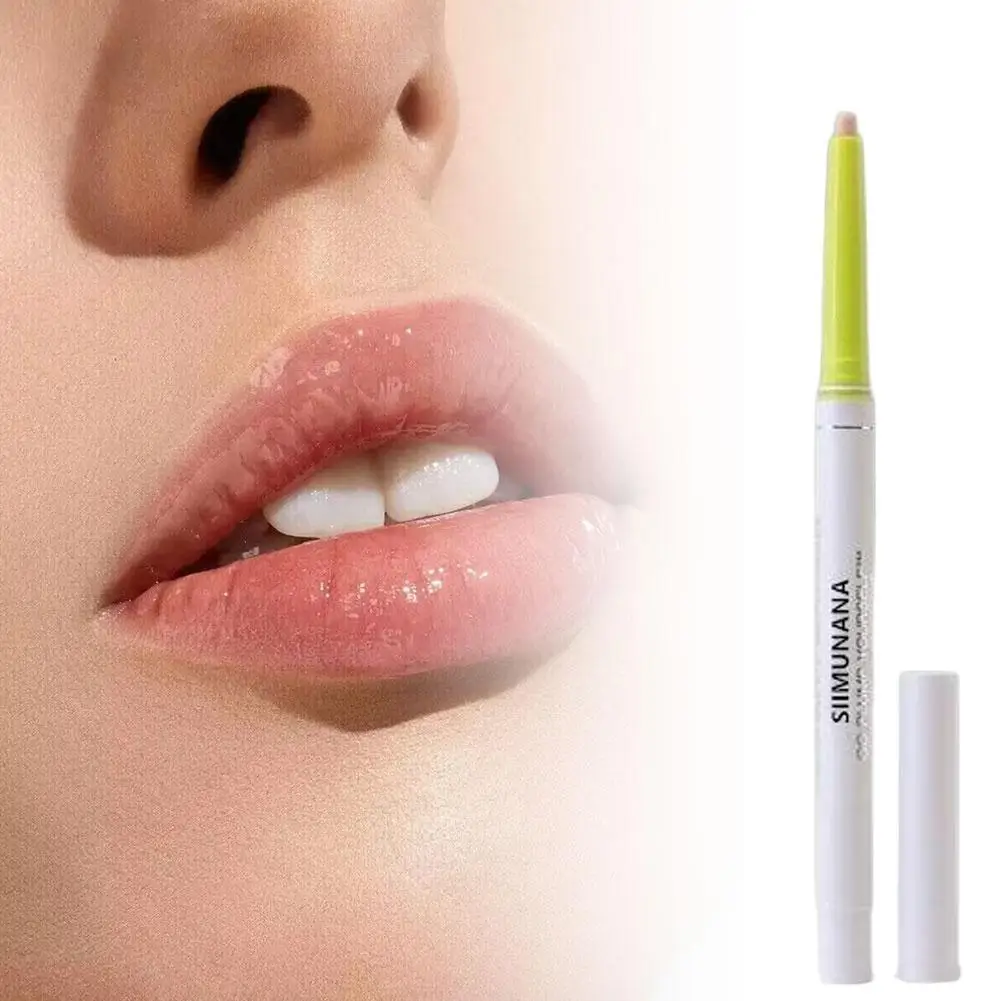 Siimunia lápis delineador labial pigmentado de longa duração, fácil de aplicar para contorno labial preciso, maquiagem diária, delineador labial carpo