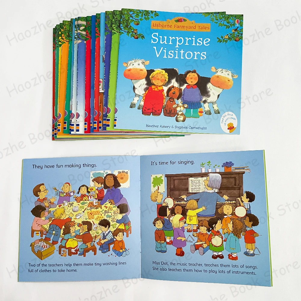 Imagem -03 - Montessori Usborne Story Book Contos de Quintal Famosos Ajudas de Aprendizagem para Crianças Bedtime Reading Presente Infantil 20 Livros