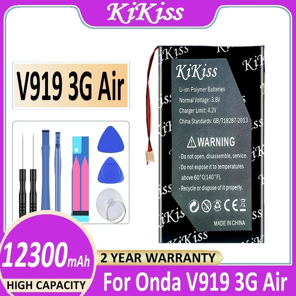 

Аккумулятор KiKiss 12300 мАч/12500 мАч для Onda V919 air CH OI109 OI105/3G Air OI102/4G Air OC101, аккумуляторы высокой емкости