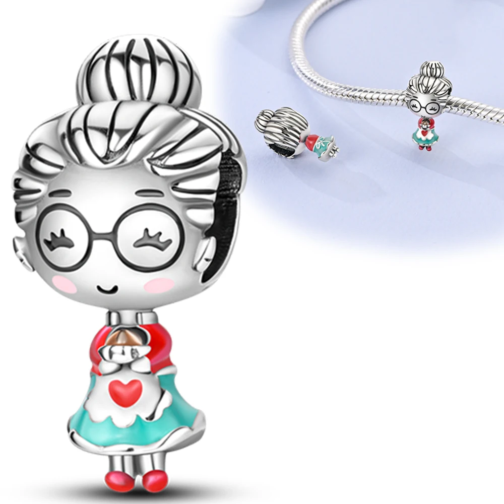 

Charms Silver 925 Warm Grandmother Family Affection Beads Fit Charms Plata 925 Original Bracelet Beads Women Jewellery Making