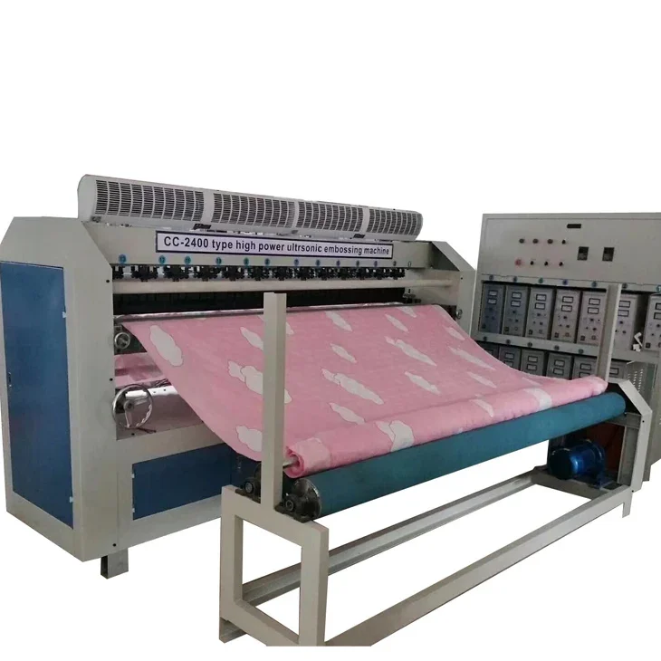 YUGONG High Quality Ultrasonic Cotton Machine Ultrasonic Quilting Blanket Comforter Embossing Sewing Machine