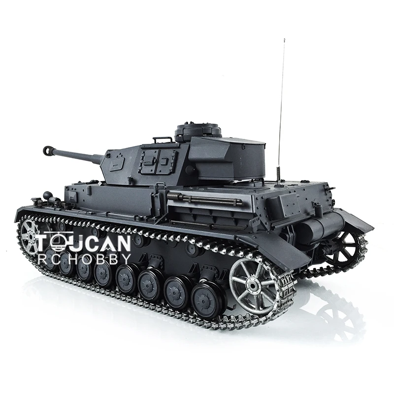 HENG LONG 1/16 Scale Toys 7.0 German Panzer IV F2 RTR RC Tank 3859 Metal Tracks Steel Motor BB Shooting Smoke TH17398