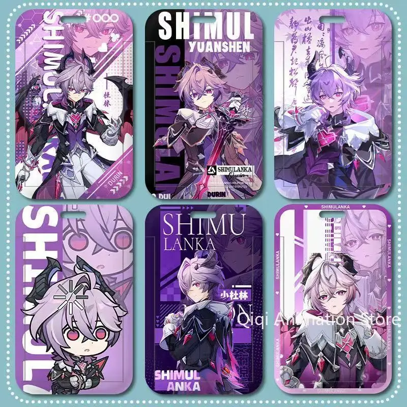 

Аниме Genshin Impact Durin, студенческий ремешок для карт, рукав для удостоверения личности, автобус, доступ к метро, разрешение на работу, детская цепочка для ключей, чехол, подарок