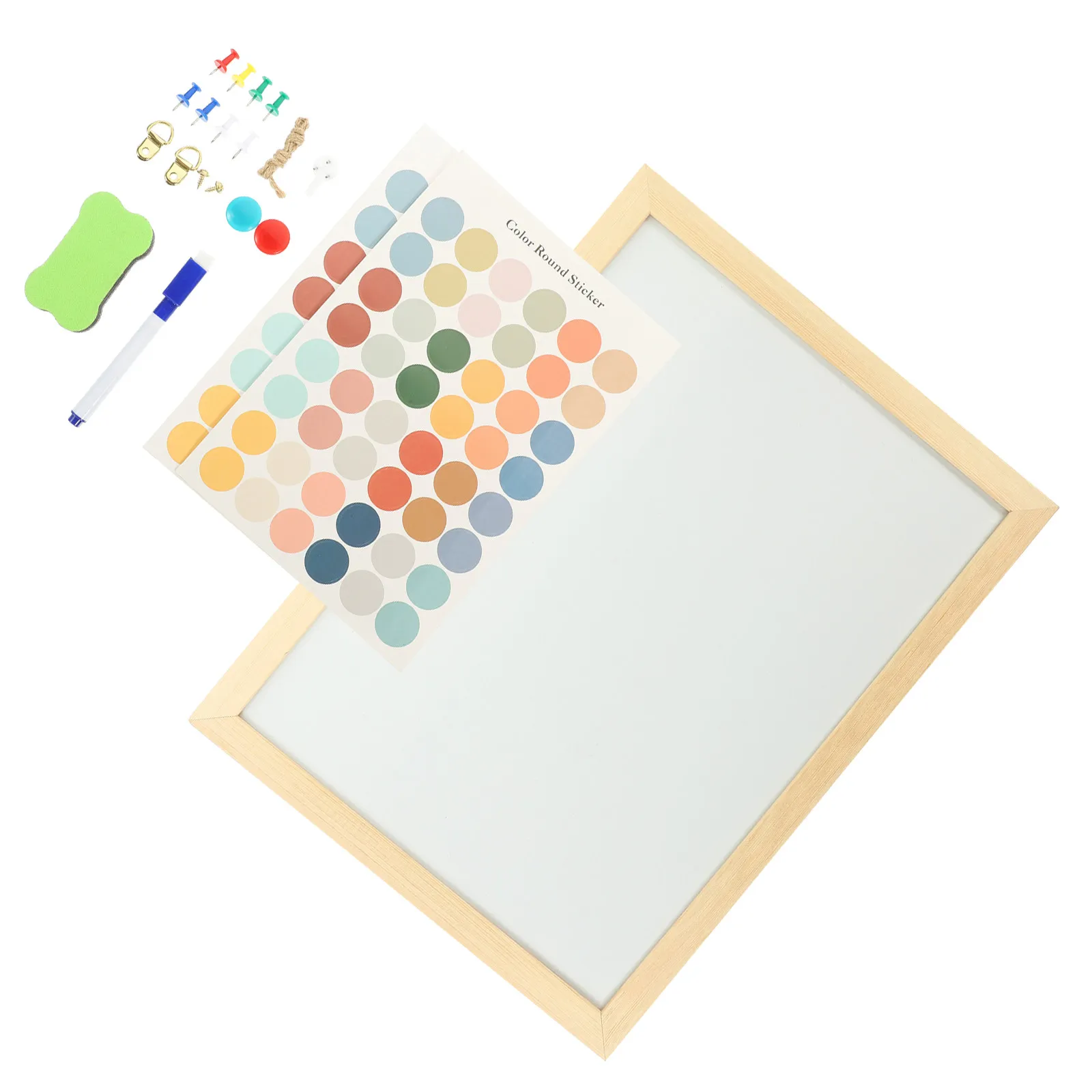 

Набор из 2-х двусторонних досок: пробковая и маркерная. Креативная настенная доска для сообщений, напоминаний и заметок для офиса и дома.