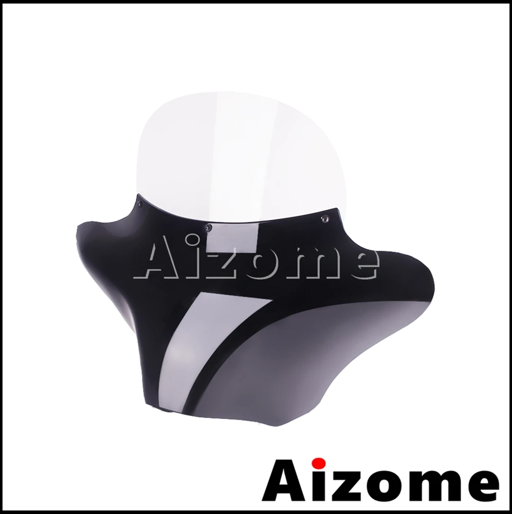 Motorcycle Batwing Fairing Cover Headlight Windshield Wind Deflector For Hyosung ST7 Deluxe GV250 GV650 Aquila Cruiser Motorbike