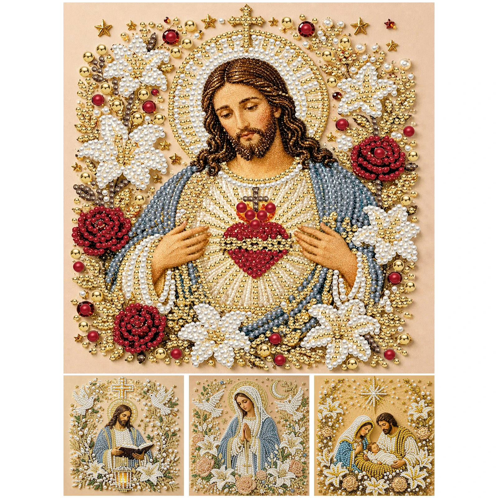 Resin Art Mary - Kit Artistico Fai-da-Te con Perle e