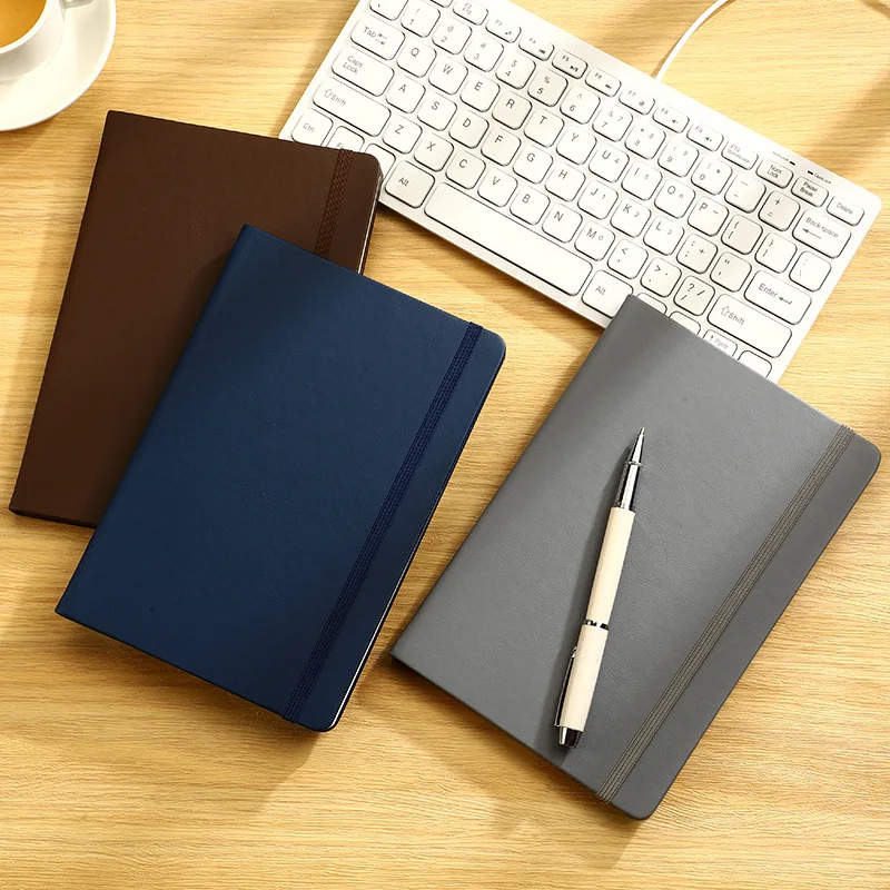 

A5 elastic strap notebook, office meeting work record book, notebook diary school planner school notebooks study supplies