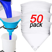 Car Paint Mesh Paper Filter Purification Filter Funnel Disposable Paint Filter Cone Funnel Nylon Micron Paper Funnel Tool