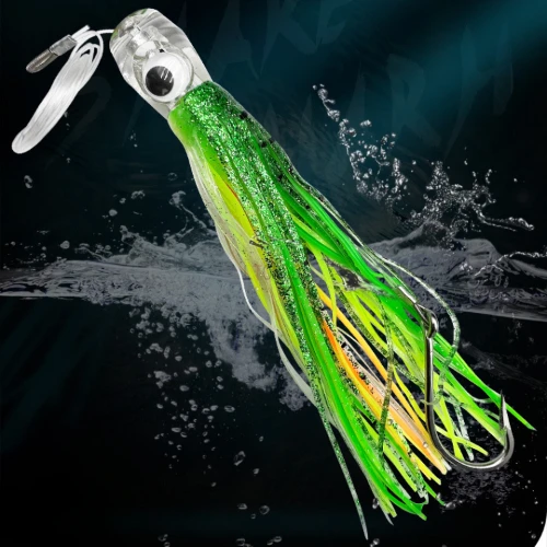 16/25cm Octopus Skirt Bait Trolling Lure Tuna Mahi Dolphin Shark Skirts Big Game Leader Trolling Rigs Deep Sea Fishing Tackle