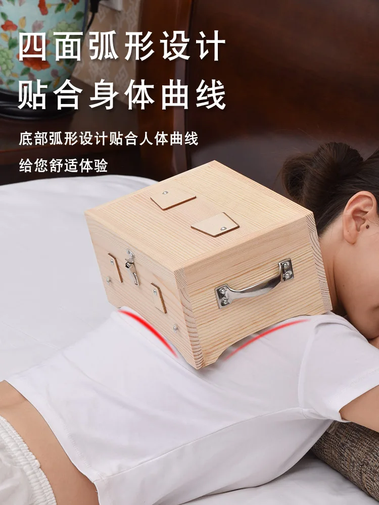 Moxibustion Box Wooden Box Belly Waist Carry-on Acupuncture