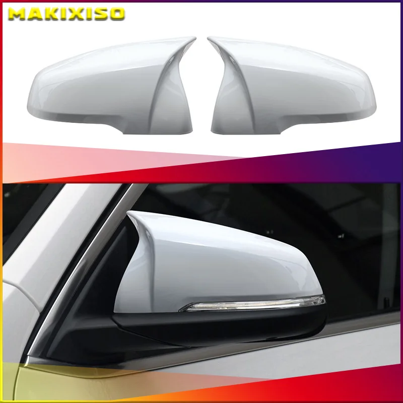 

2PCS Glossy Black Side Wing Modified Rearview Mirror Cover Caps for BMW X1 F48 X2 F39 Z4 G29 2GT F45 F46 F52 F40 Toyota Supra