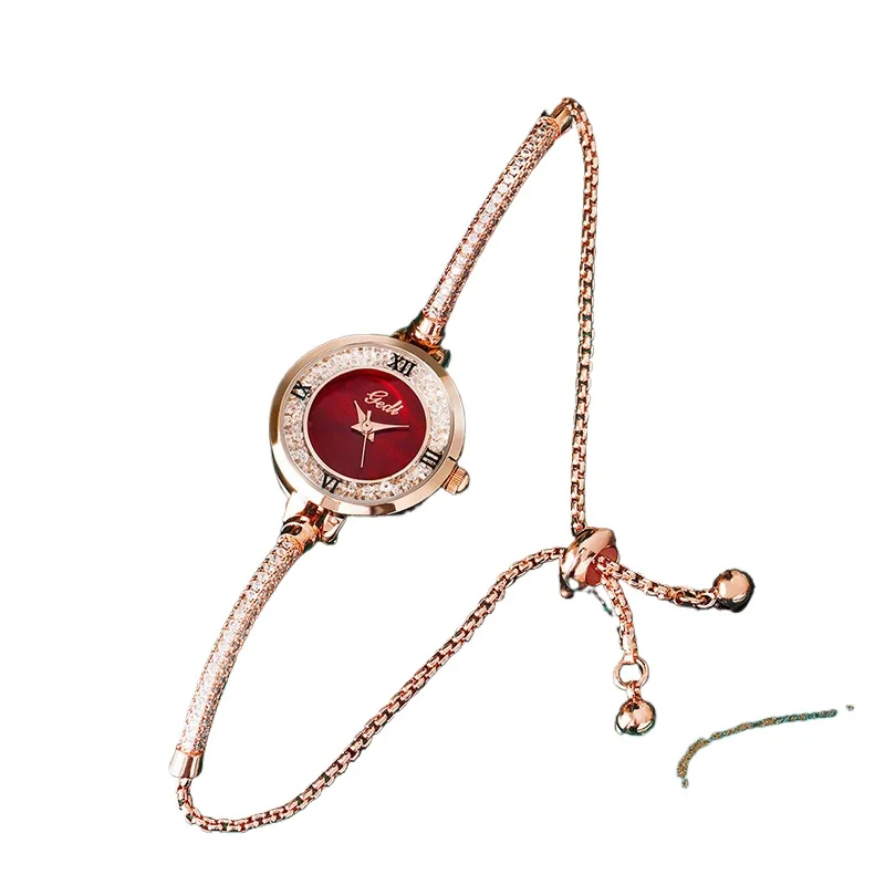 

Модные роскошные часы-браслет с зыбучим песком, женские изысканные темпераментные водонепроницаемые кварцевые часы с браслетом