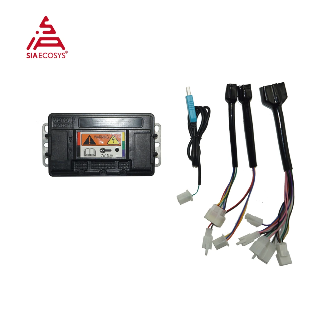 Programmable Votol EM50-4 Controller 72V 2000W One-Line Protocol, Sine Wave FOC for E-Scooter & Motorcycle Tuning - view 3