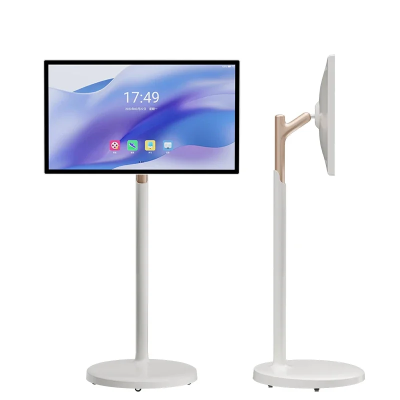 New 32 Inch Lcd Wireless Monitor 60Hz Ips Touchscreen Portrait Mode Touch Input Built-In Battery Moveable Stand Stand By Monitor