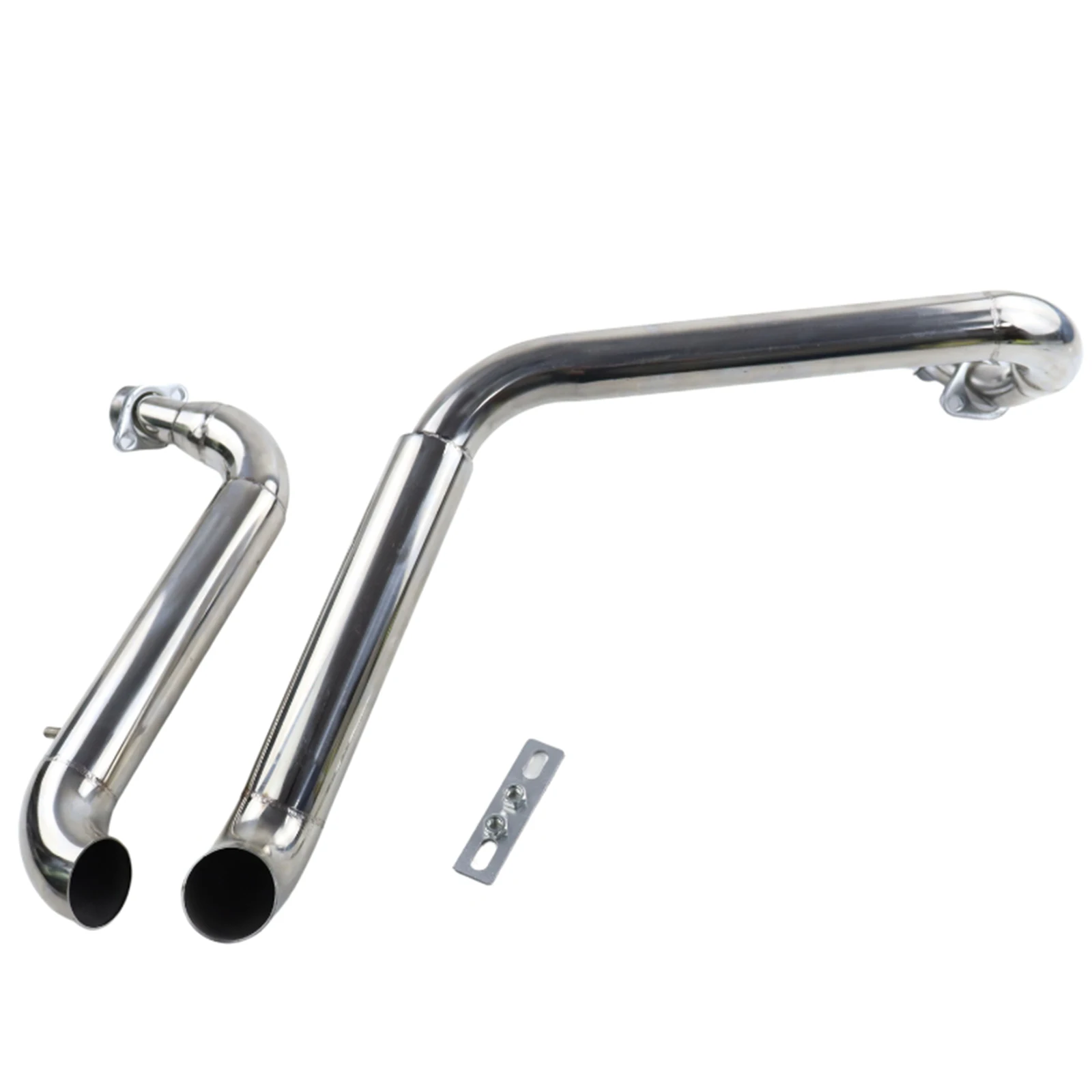 Motorcycle Handmade Exhaust Pipes Full Muffler Exhaust System 45°Exhaust OutletFits Fit For Yamaha Virago XV535 XV400 XV535/400 image 3