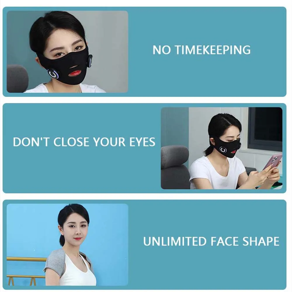 Artefacto de adelgazamiento Facial V-Face, masajeador Facial, máquina de Estiramiento Facial reafirmante de la piel, instrumento de adelgazamiento Facial de belleza EMS