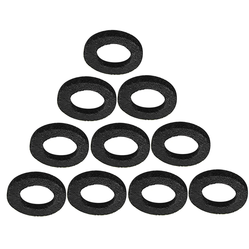 

10Pcs Black Trumpet Pad Felt Washer Set Smooth Non Scratch Replacement for Keys Easy Install Lightweight Music Tool Accessory