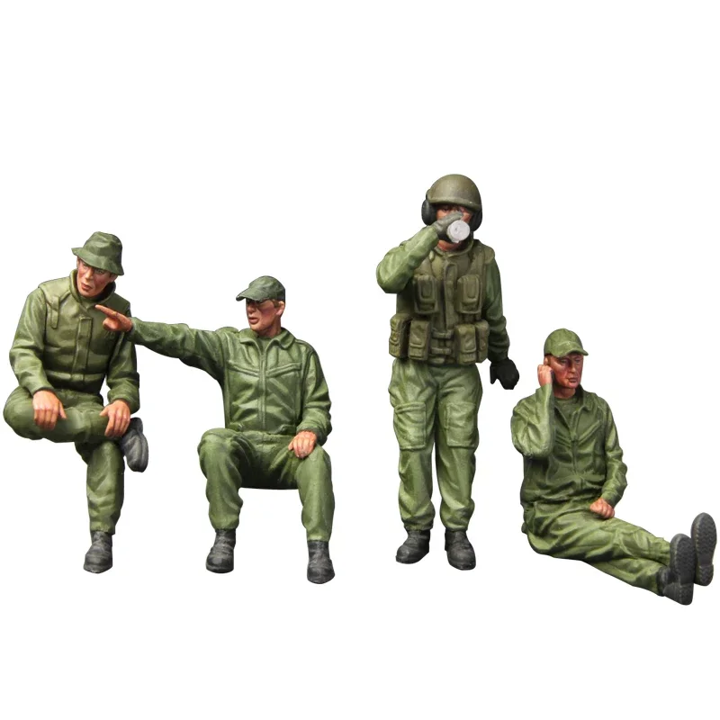 MENG soldaat HS-002 IDF Tank Crew (4 cijfers) 1/35 Militaire Assembleren Schaalmodel Kit DIY Speelgoed, Collectie Verjaardagscadeau