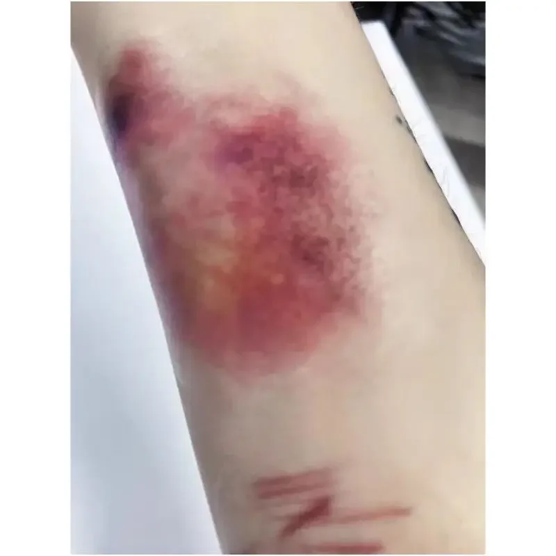 Halloween ferida hematomas tatuagens temporárias para mulheres homem braço cosplay tatuagem à prova dwaterproof água adesivos arte duradoura punk tatuagem falsa
