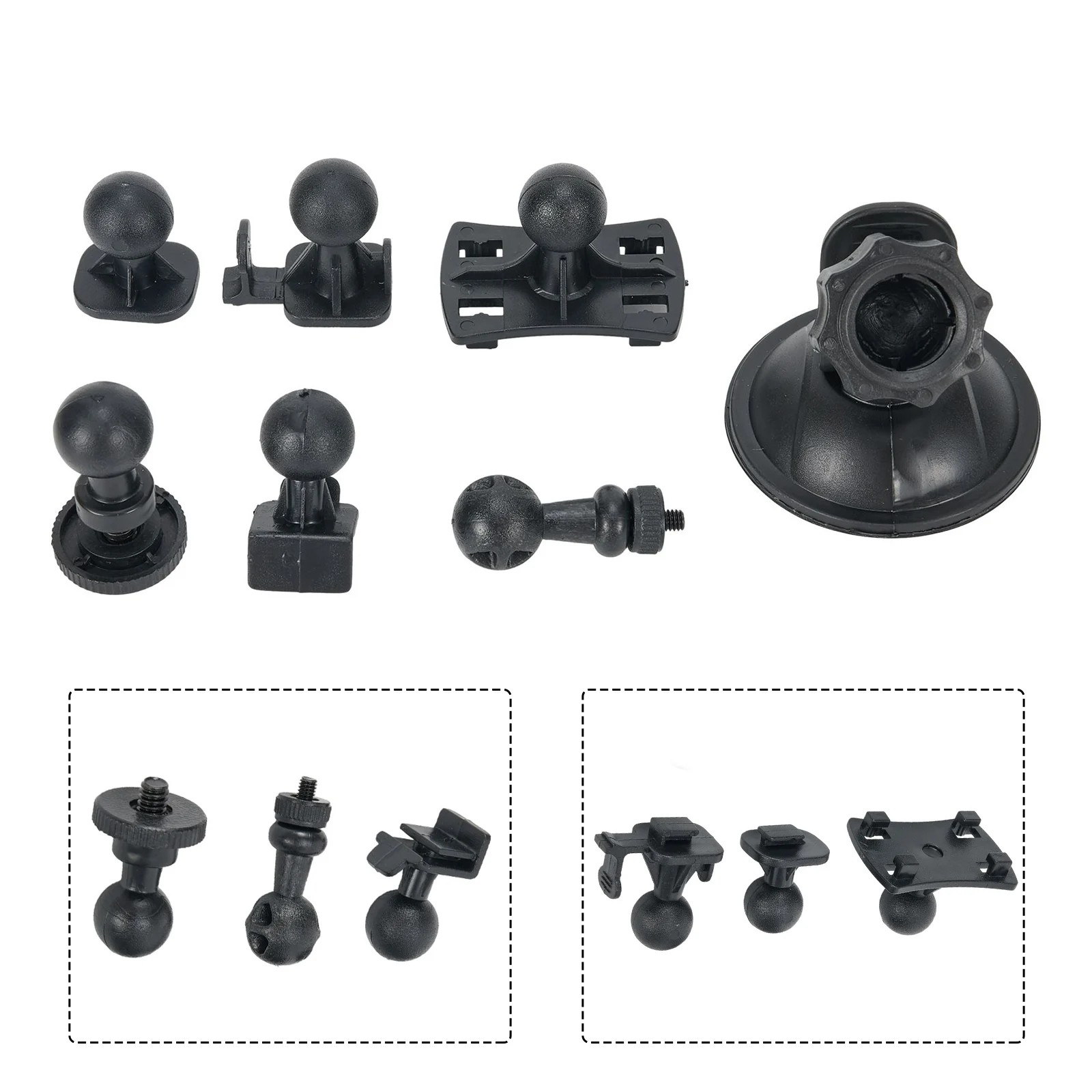 Car Suction Cups For Dash Cam Holders Vehicle Video Recorder With 6 Types Adapter Car Drive Recorder Bracket Suction Cups Base
