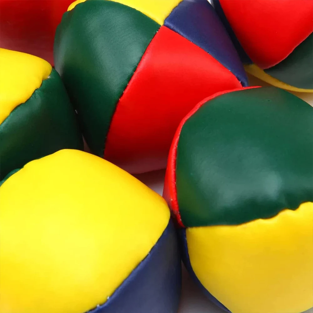 12pcs Outdoor Throw Sports Multi-Colored Bag Circus Toy Anti-deformation Strong Stitching for Kids Adults Beginner