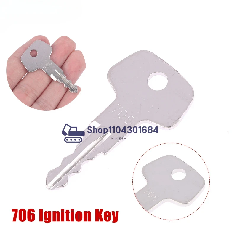 

1/5/10 шт. 706 ключ зажигания для крышки топливного бака экскаватора Liebherr ключ крышки топливного бака для Liebherr