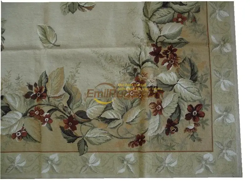 Gorgeous Needle-point Carpet Hand-stitched Carpet Antique Chinese Hand-made Wool Sofa Floor Use Art Carpet