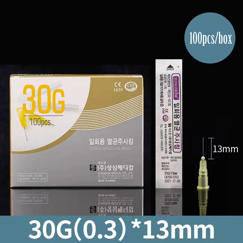 

High Quality Tattoo Needles Disposable Micro Plastic 18G,30G,25G,27G,26G,32G,Painless Small Needle Sterile Injector Tool Parts