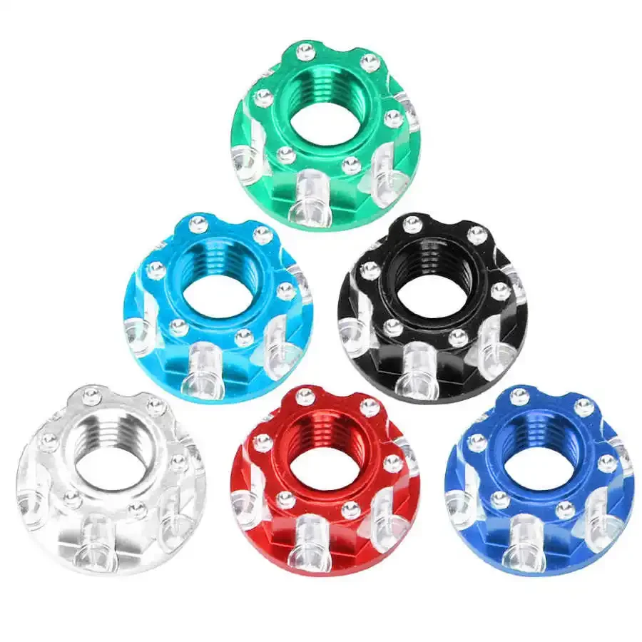 4 pezzi M4 intaglio dadi esagonali in lega di alluminio adatti per HSP Sakura D3 D4 1/10 RC Car