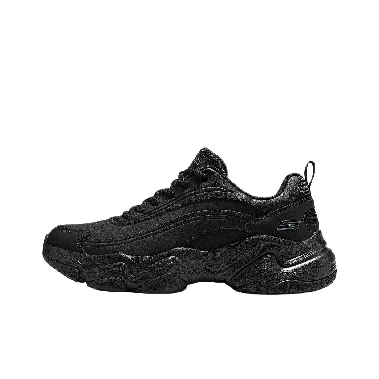 Skechers DLITES Chunky Sneakers Men's Low Top Black 118336-BBK