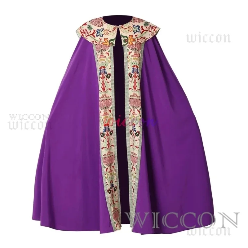 

COSda@Medieval Retro Church Shawl Cloak For Man Priest Knight Monk Per Capes Digital Print Halloween Carnival Party Cosplay Cost