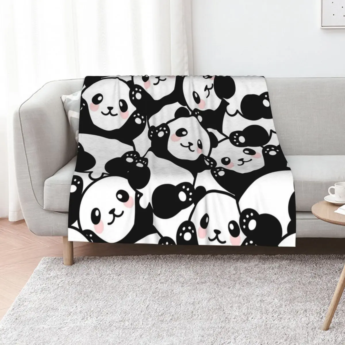 الباندا رمي بطانية عيد الميلاد الديكور الفاخرة مصمم الحرارية للسفر لبطانيات أريكة رقيقة