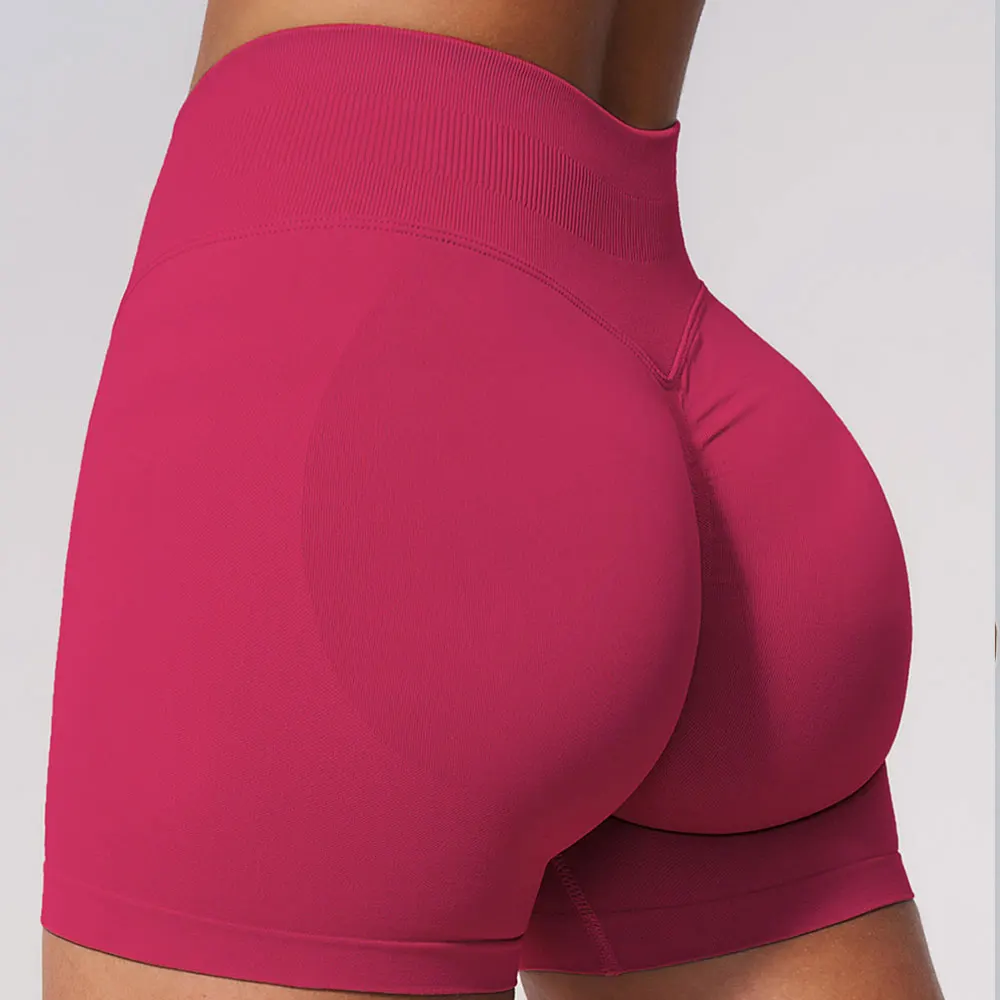 Running Sports Shorts Women Buttock Lift Gym Legging Women Scrunch Cycling Slim Fit Workout Shorts High Waist Impact Yoga Shorts