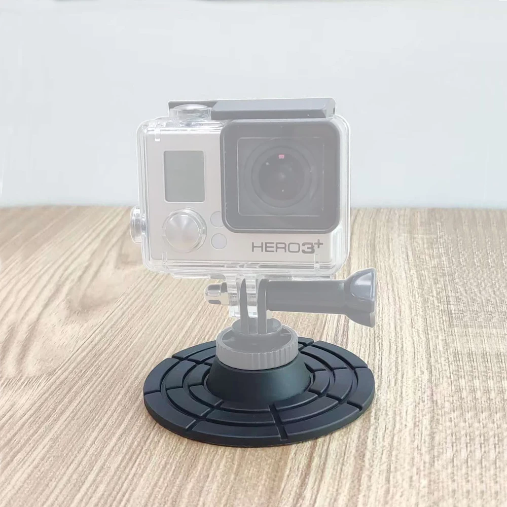 Strong Adhesive Camera Mount Bracket for 1/4Inch Screw Connection for DSLR Cameras Action Camera Car Holder Diameter 78mm