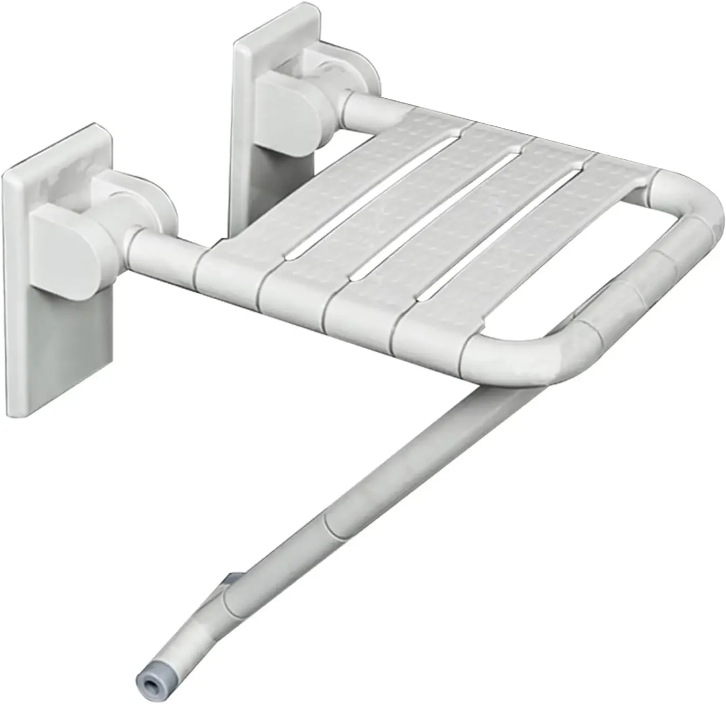 Wall Mounted Shower Chair, Elderly Disabled People Accessibility Stainless Steel Showers Chairs Non-Slip Folding Up Shower Chair