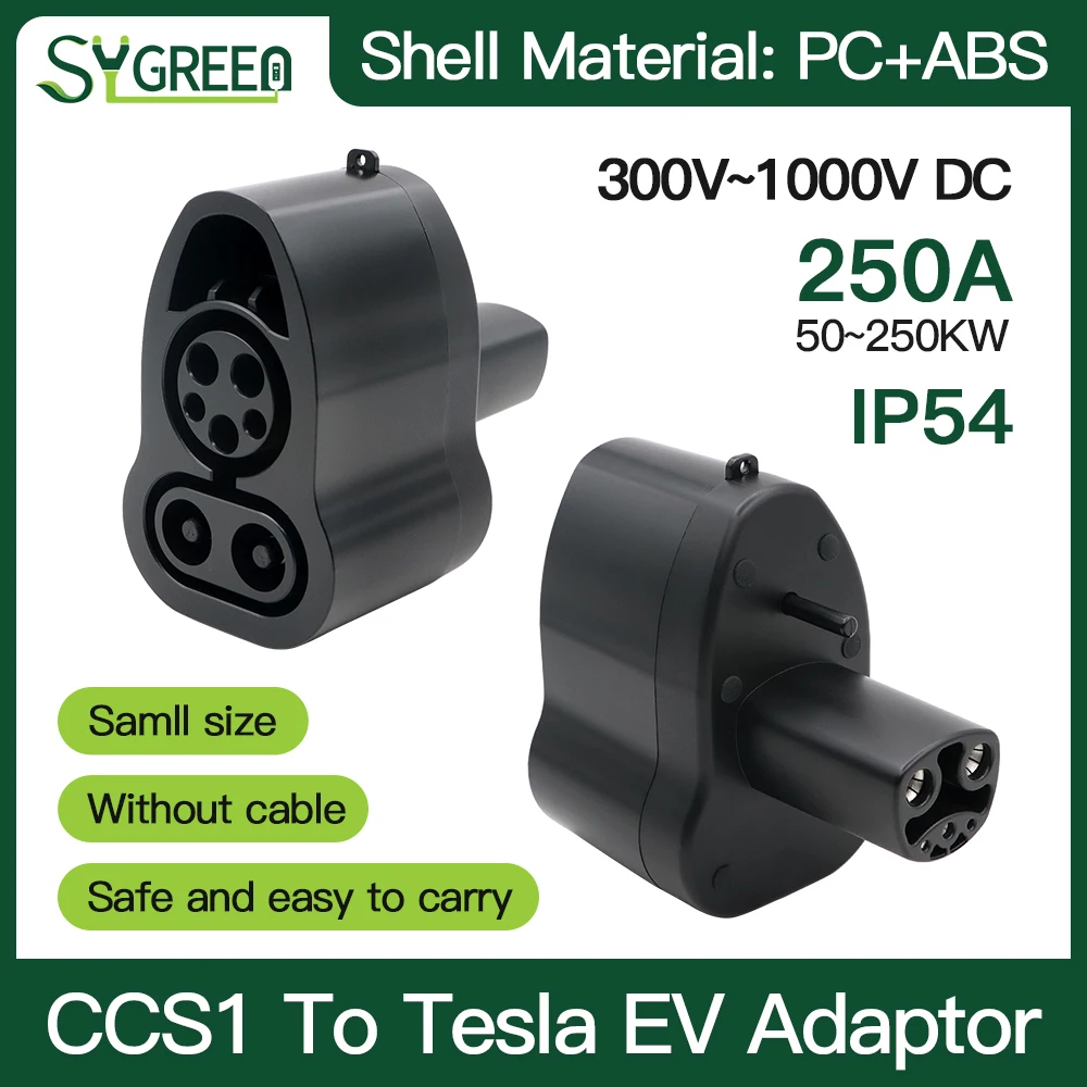 

250A DC EV Charger Adaptor CCS1 To Tesla Fast Charging For Electric Vehicle PHEV Cars IP 54 300-1000v